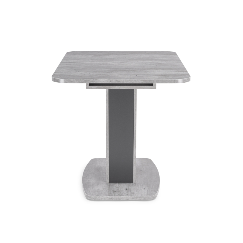 Стол на тумбе Токио-28 120(152)х75х76 метрополитан грей / антрацит