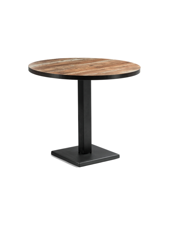 Стол Пенг 90х73 дуб юкон / черный