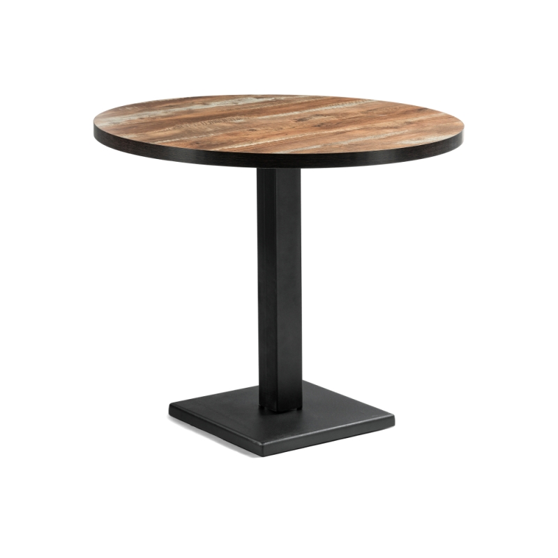 Стол Пенг 90х73 дуб юкон / черный