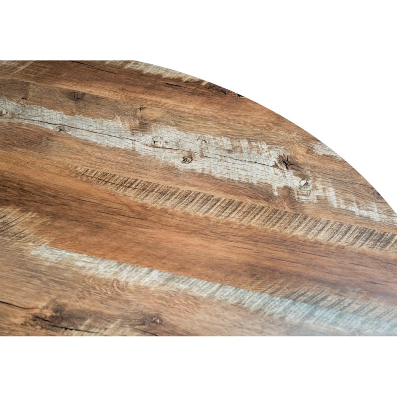 Стол Пенг 90х73 дуб юкон / черный