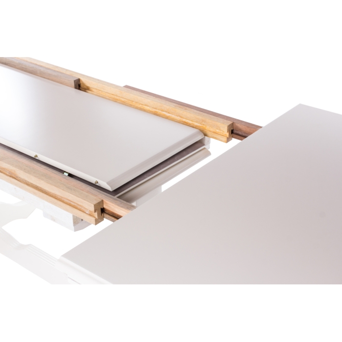 Стол раскладной Europa 160(276)х100х75 молочный