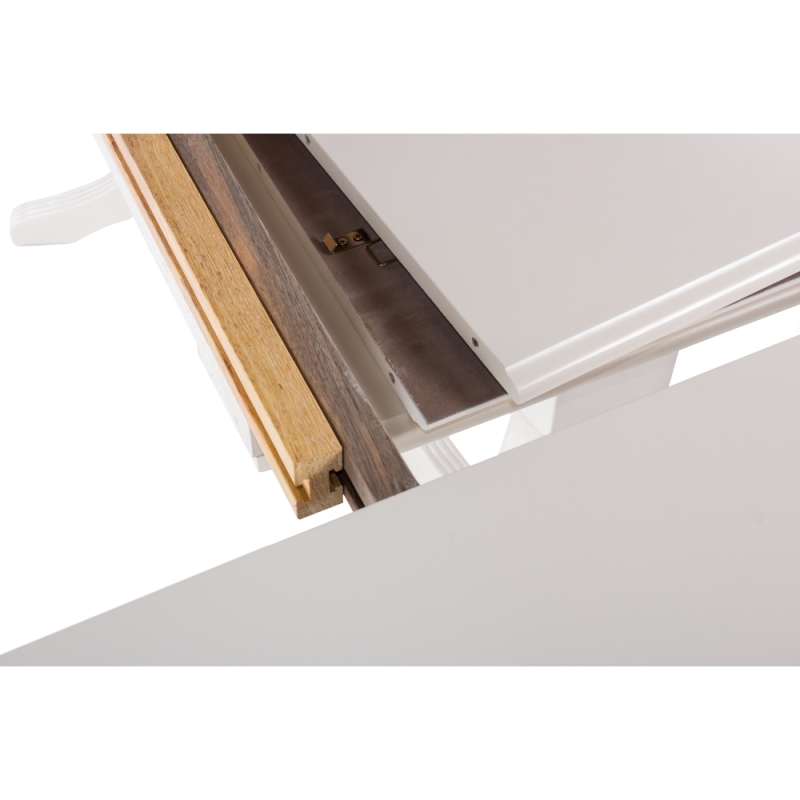 Стол раскладной Europa 160(276)х100х75 молочный