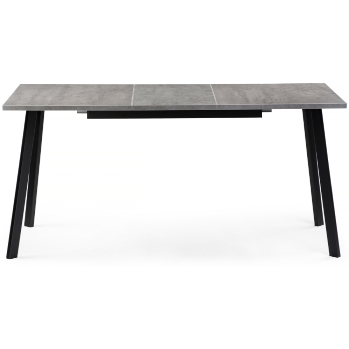Стол раскладной Колон Лофт 120(160)х75х75 25 мм бетон / матовый черный