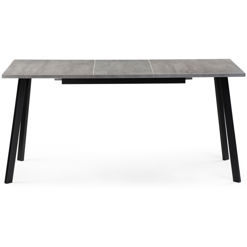 Стол раскладной Колон Лофт 120(160)х75х75 25 мм бетон / матовый черный