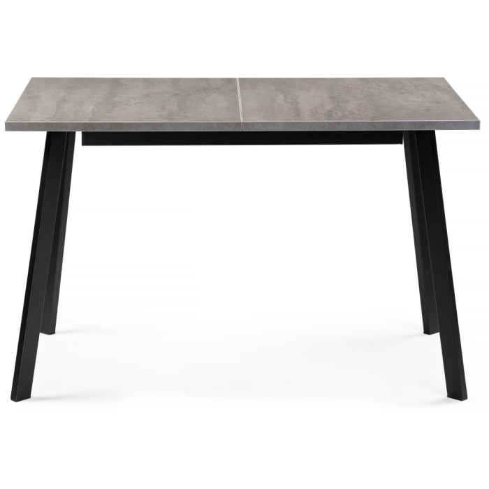 Стол раскладной Колон Лофт 120(160)х75х75 25 мм бетон / матовый черный