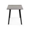 Стол раскладной Колон Лофт 120(160)х75х75 25 мм бетон / матовый черный