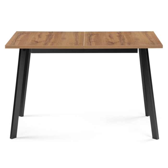 Стол раскладной Колон Лофт 120(160)х75х75 25 мм дуб вотан / матовый черный