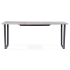 Стол раскладной Лота Лофт 140(180)х80х74 25 мм  бетон / матовый черный