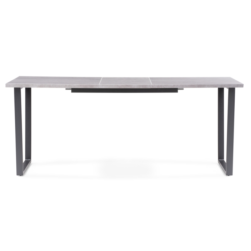 Стол раскладной Лота Лофт 140(180)х80х74 25 мм  бетон / матовый черный