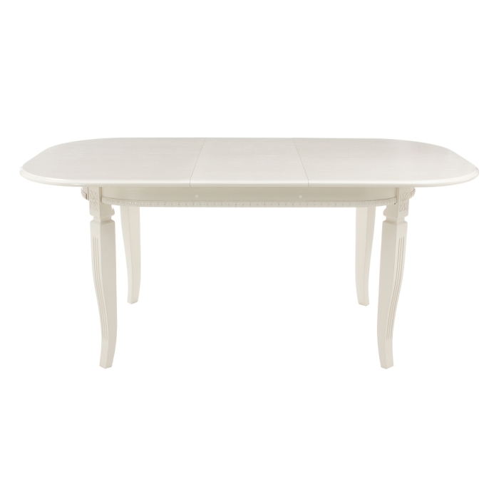 Стол Romeo 130(170)х85х75 без патины / молочный