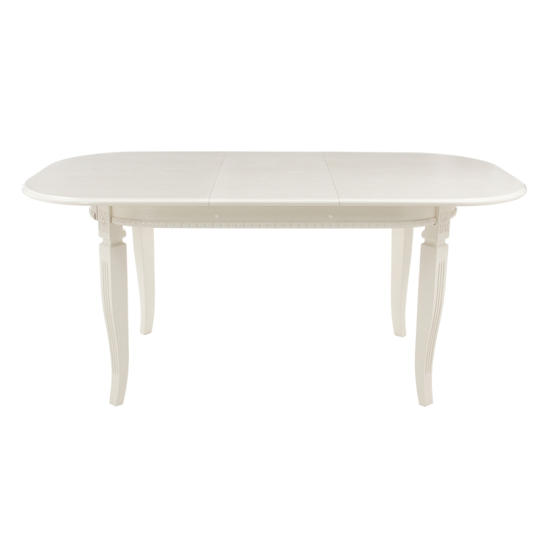 Стол Romeo 130(170)х85х75 без патины / молочный