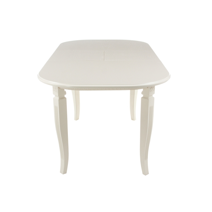 Стол Romeo 130(170)х85х75 без патины / молочный