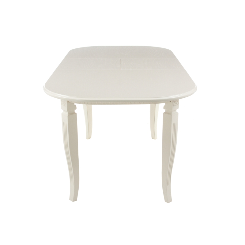 Стол Romeo 130(170)х85х75 без патины / молочный