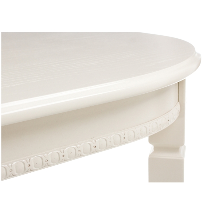 Стол Romeo 130(170)х85х75 без патины / молочный