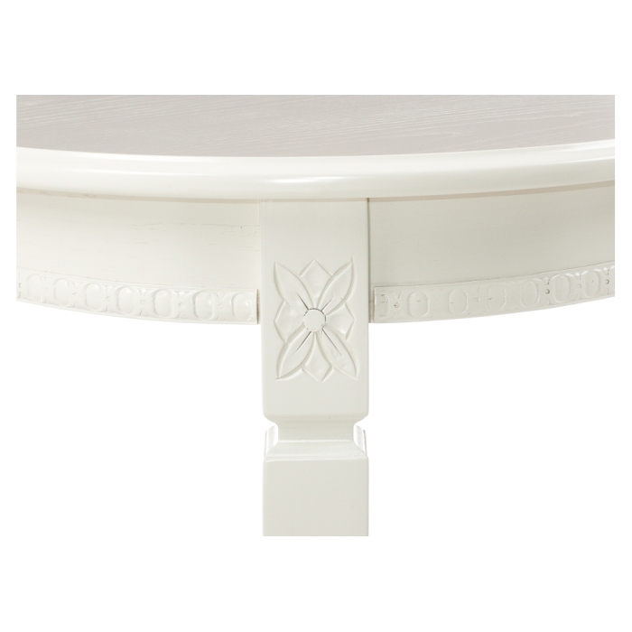 Стол Romeo 130(170)х85х75 без патины / молочный