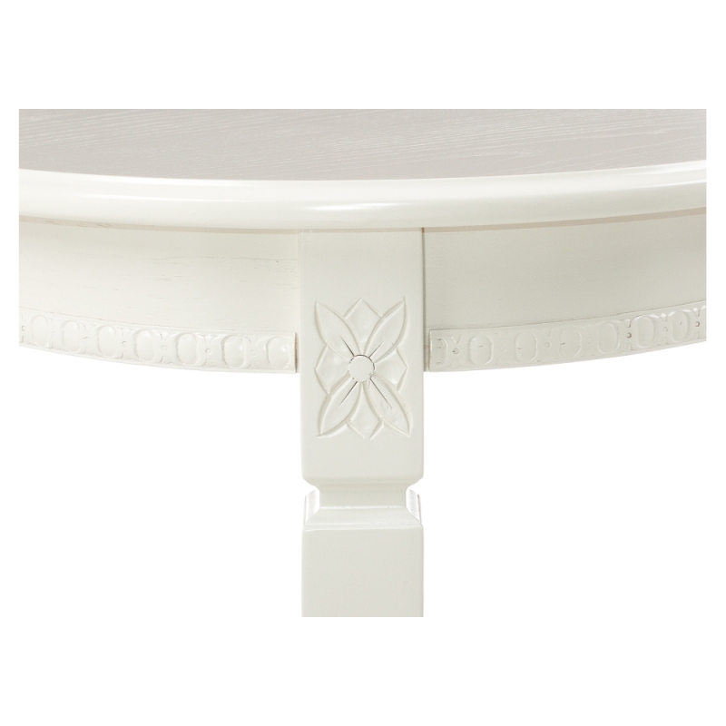 Стол Romeo 130(170)х85х75 без патины / молочный