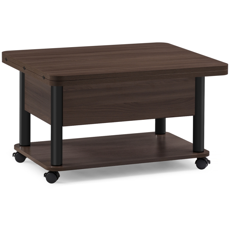 Стол-трансформер Виват темный венге / черный