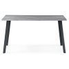 Стол Тринити Лофт 140x80x75 25 мм бетон / матовый черный