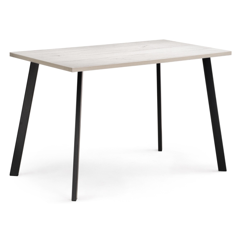 Стол Тринити Лофт 140x80x75 25 мм юта / черный матовый