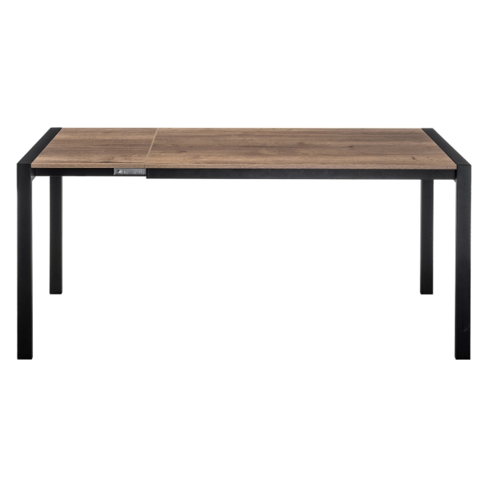 Стол Центавр 120(160)х70х75 дуб велингтон / черный матовый