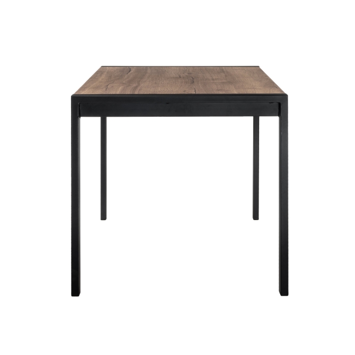 Стол Центавр 120(160)х70х75 дуб велингтон / черный матовый