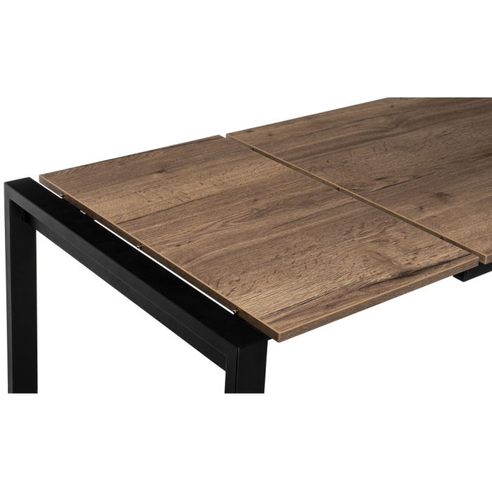 Стол Центавр 120(160)х70х75 дуб велингтон / черный матовый