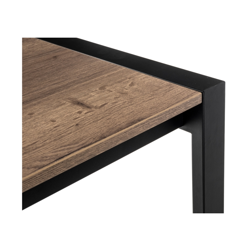 Стол Центавр 120(160)х70х75 дуб велингтон / черный матовый