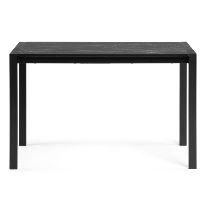 Стол Центавр 120(160)х70х75 файерстоун / черный матовый