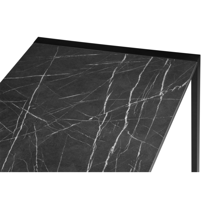 Стол Центавр 120(160)х70х75 файерстоун / черный матовый