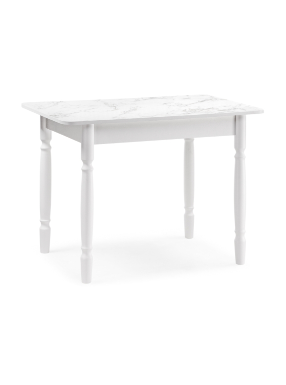 Стол Зедонг 100х60х73,5 сабия / белые точёнки