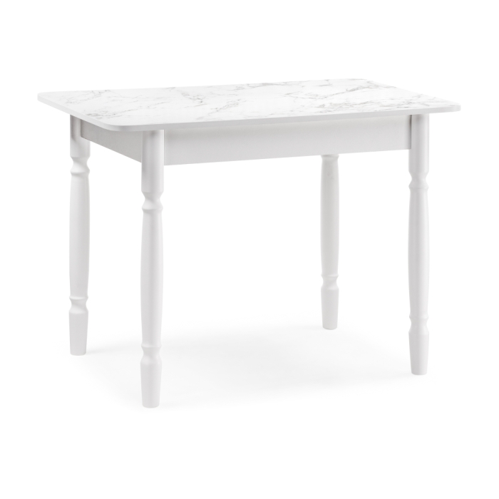 Стол Зедонг 100х60х73,5 сабия / белые точёнки