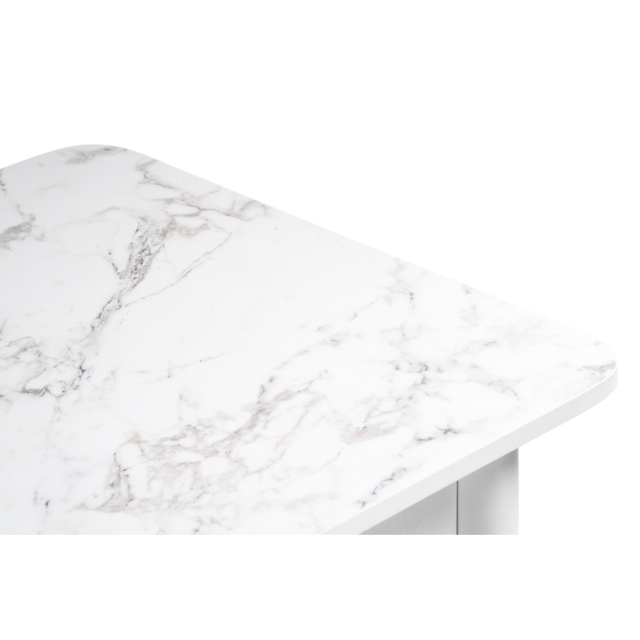 Стол Зедонг 100х60х73,5 сабия / белые точёнки