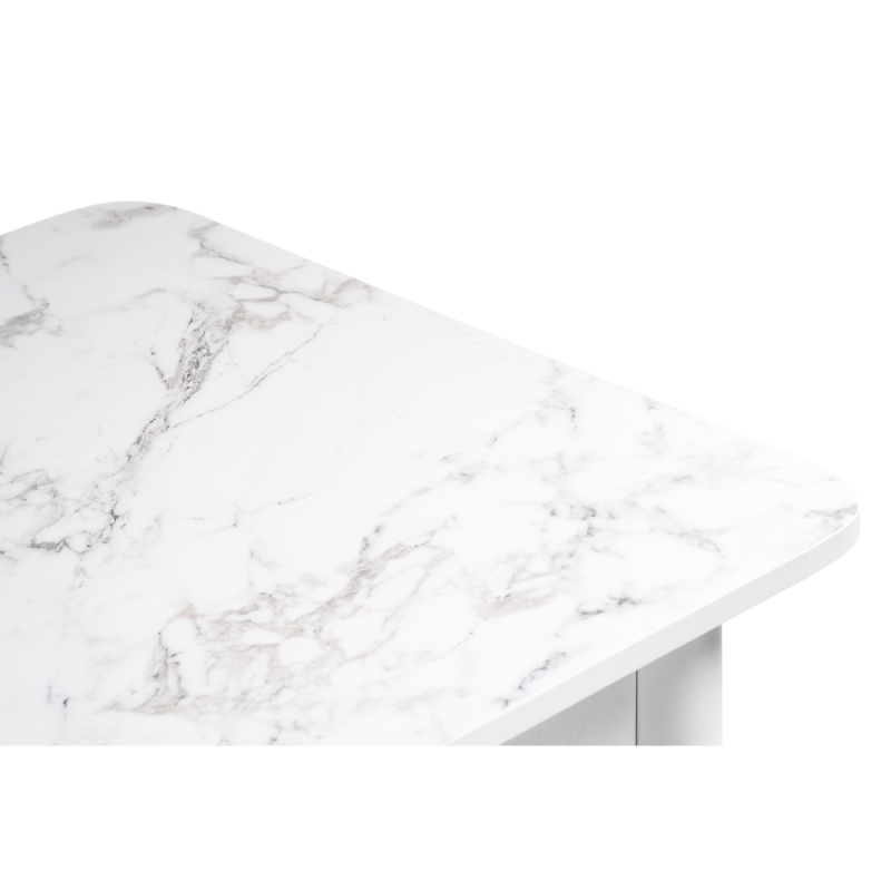 Стол Зедонг 100х60х73,5 сабия / белые точёнки