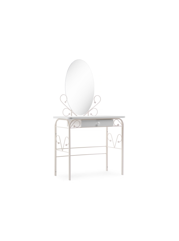 Туалетный столик Клео 3 белый / белый