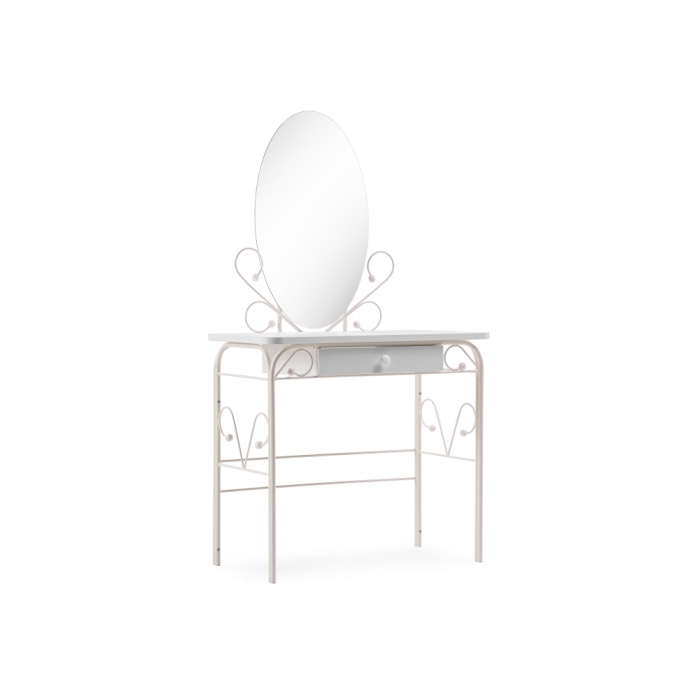 Туалетный столик Клео 3 белый / белый