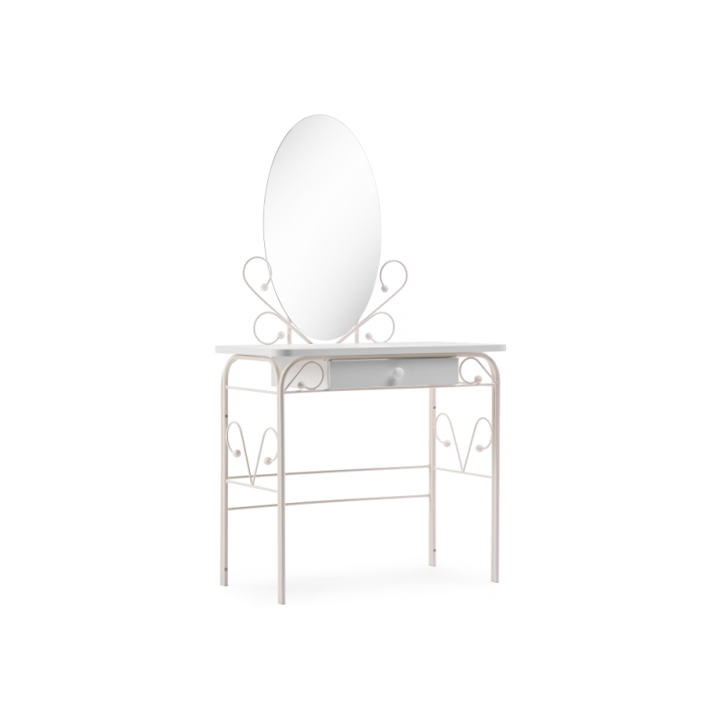 Туалетный столик Клео 3 белый / белый