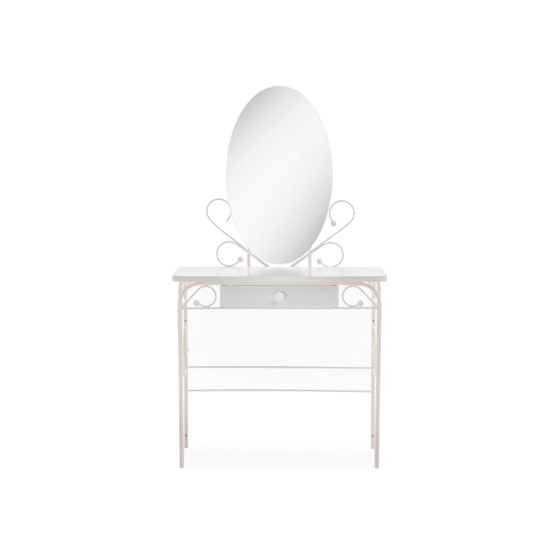Туалетный столик Клео 3 белый / белый