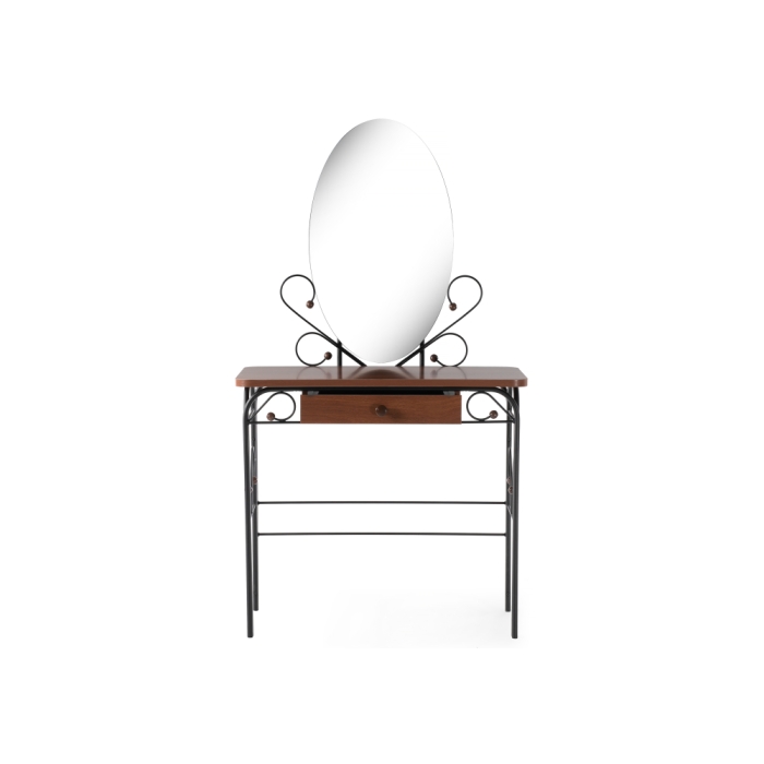 Туалетный столик Клео 3 черный / орех