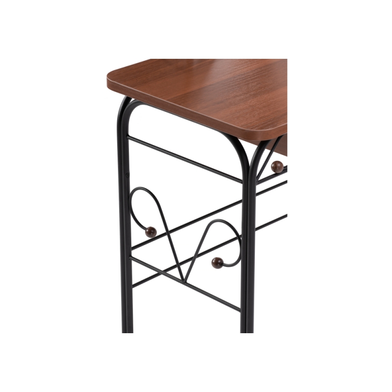 Туалетный столик Клео 3 черный / орех