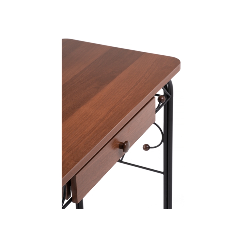 Туалетный столик Клео 3 черный / орех