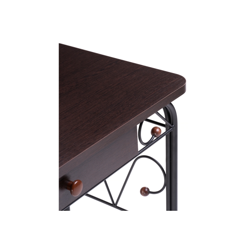 Туалетный столик Клео 3 черный / венге