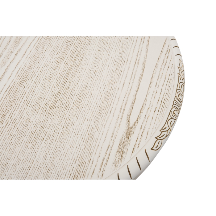 Журнальный столик Бернард 70х63 молочный с золотой патиной