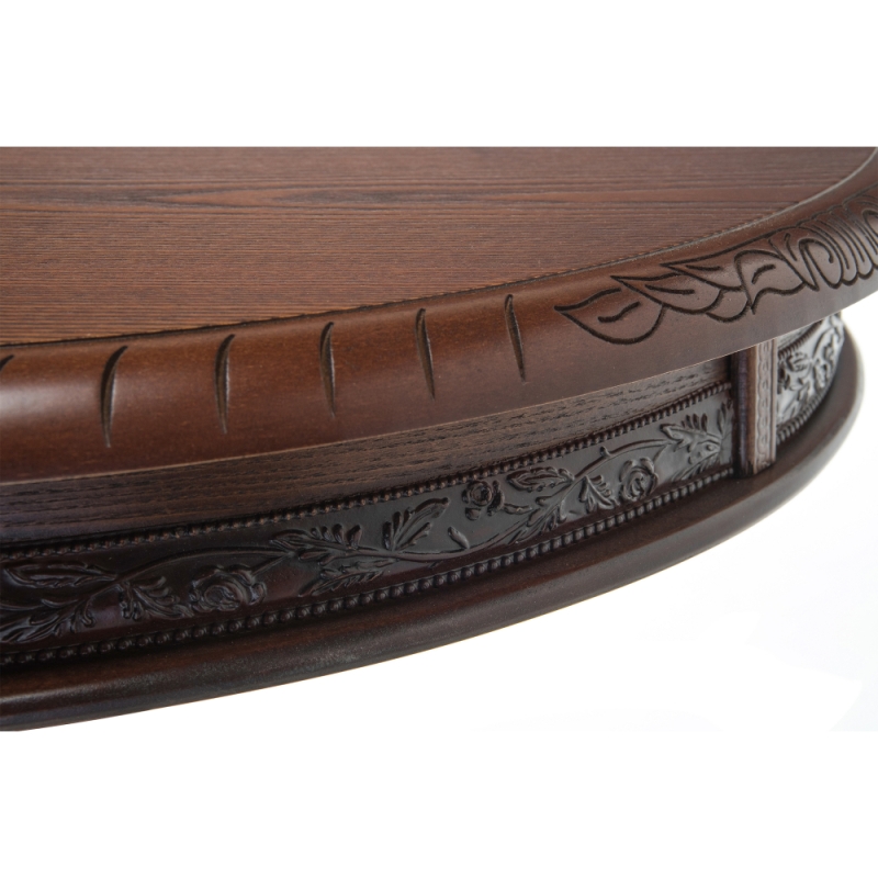 Журнальный столик Бернард орех с коричневой патиной