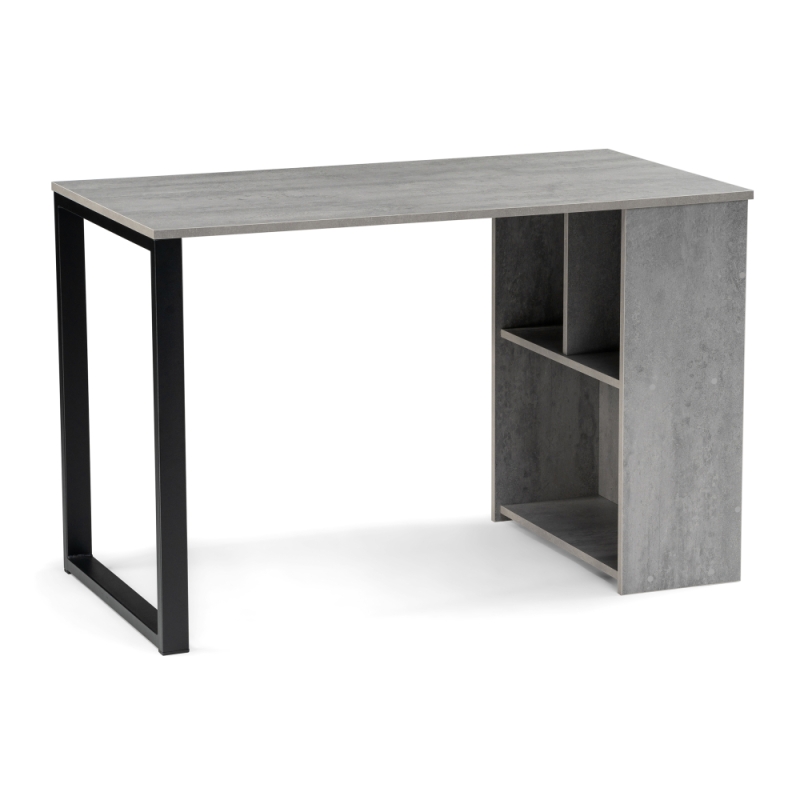 Письменный стол Битти Лофт 116х60х75 бетон / черный матовый