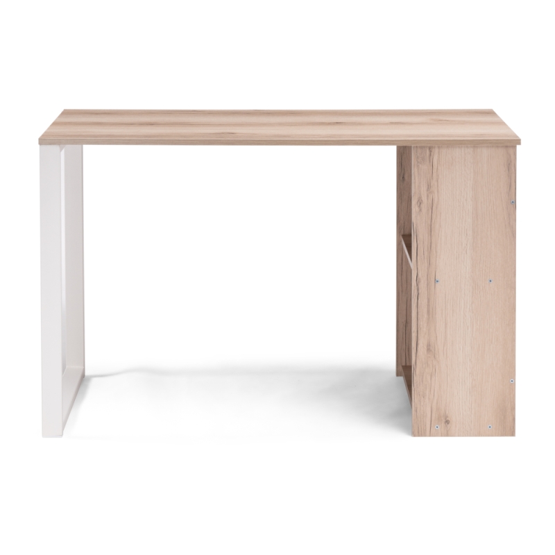 Письменный стол Битти Лофт 116х60х75 дуб делано светлый / белый матовый