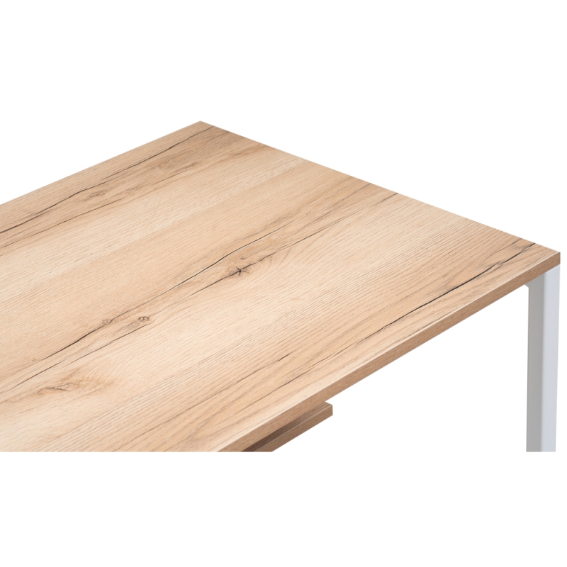 Письменный стол Клер Лофт 100х57х75 дуб делано светлый / матовый белый