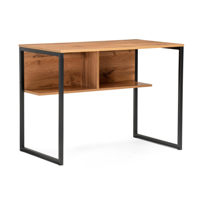 Письменный стол Клер Лофт 100х57х75 дуб вотан / матовый черный