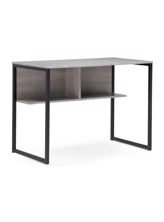 Письменный стол Клер Лофт матовый черный  / бетон
