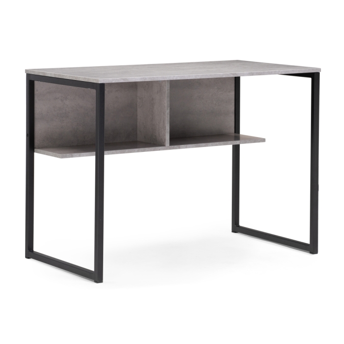 Письменный стол Клер Лофт матовый черный  / бетон