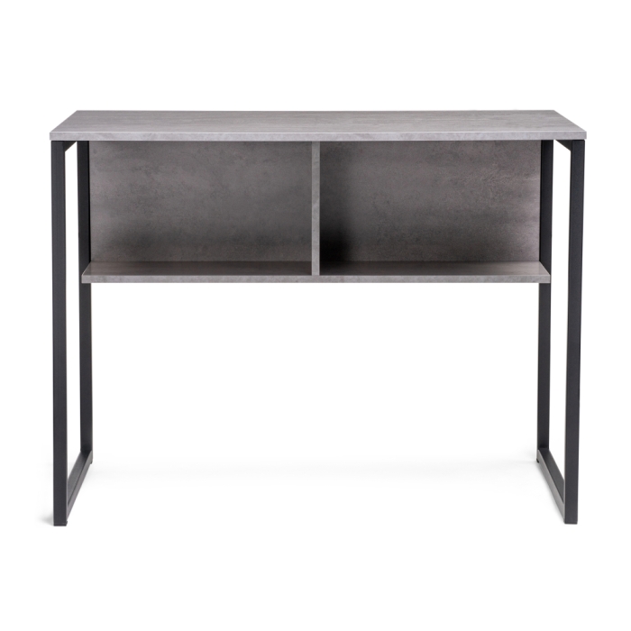 Письменный стол Клер Лофт матовый черный  / бетон